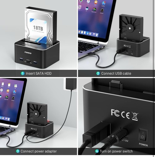 fideco sata/ide auf usb 3.0 adapter - Bild 4 von 7