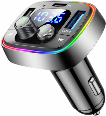 LIHAN USB C Bluetooth 5.4 Car Adapter, Wireless FM Radio Transmitter, Hands-Free