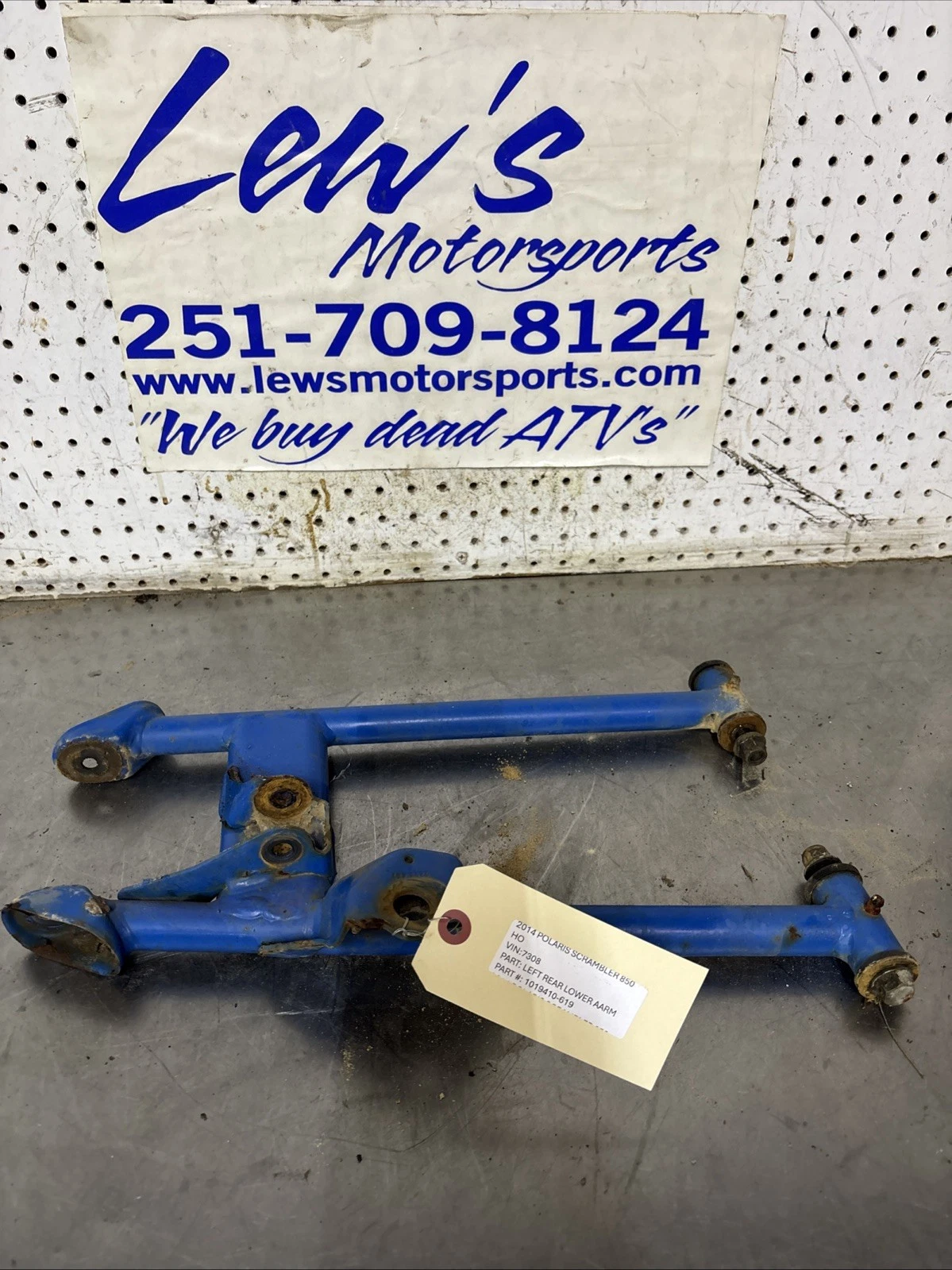 ARM, CONTROL, LOWER, REAR, LH, VOODOO BLUE