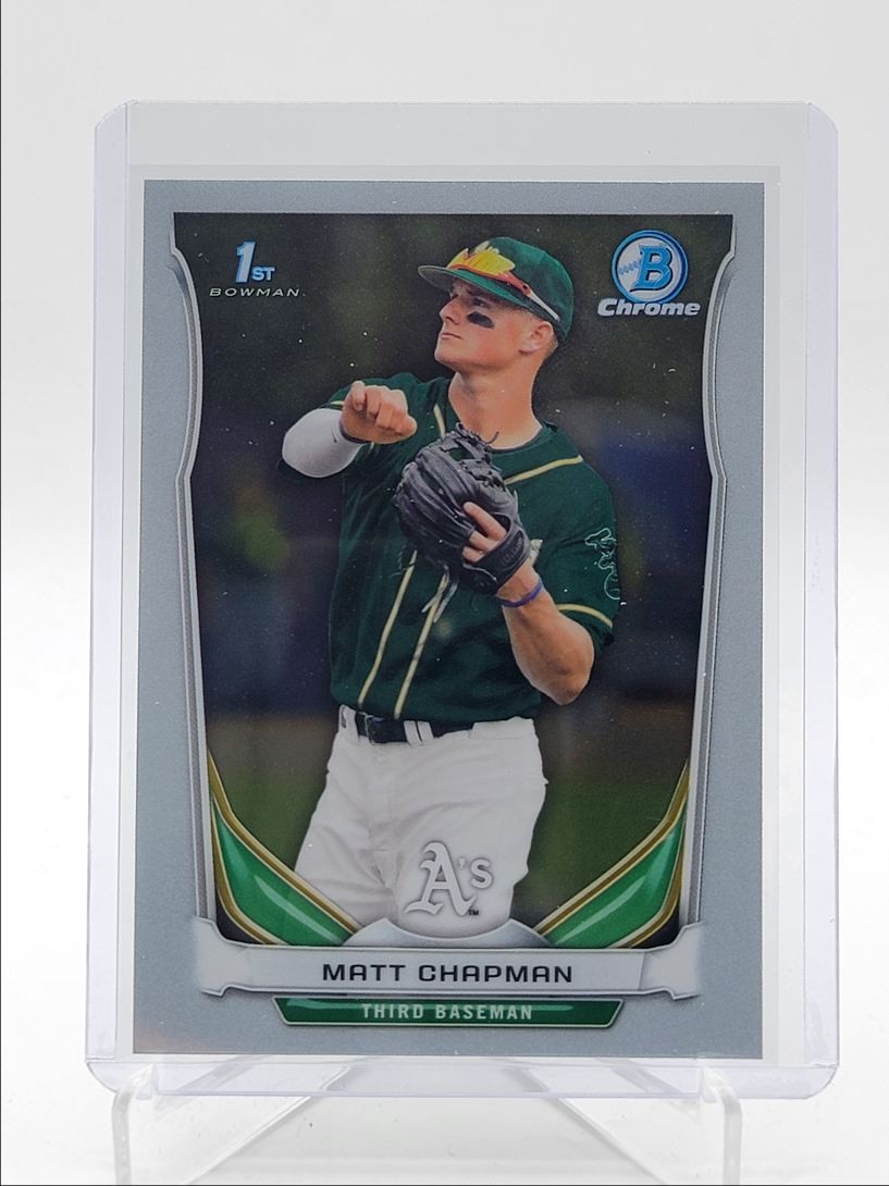 MATT CHAPMAN 2014 BOWMAN CHROME DRAFT 1ST BASEBALL ATHLETICS Q6320
