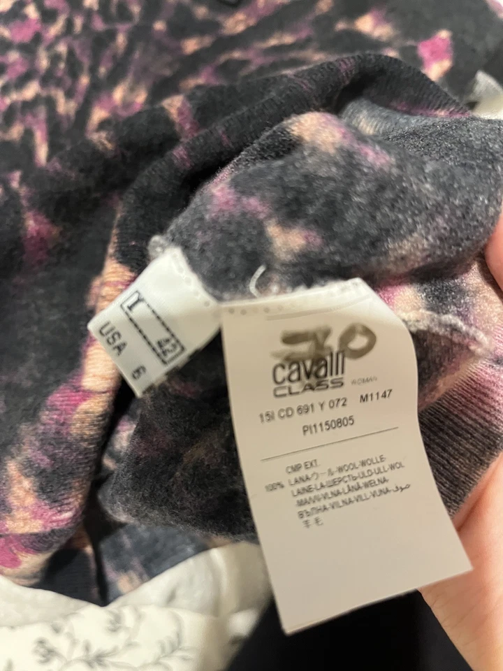 Rare Vintage Roberto Cavalli lambswool knit vest contrast excellent condition  - Image 3 of 4