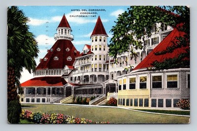 Coronado,CA Hotel Del Coronado San Diego County California Vintage Postcard