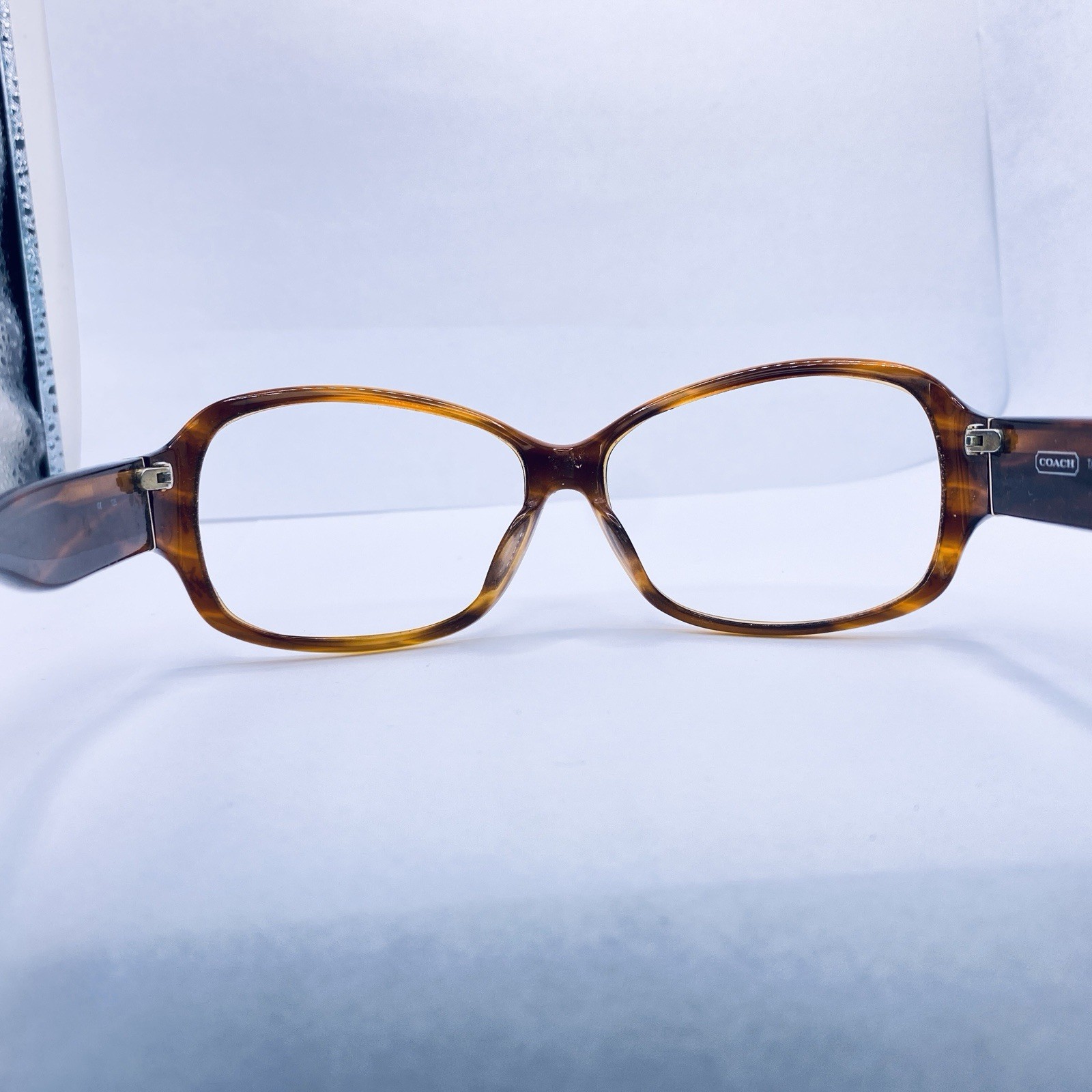 Coach Eyeglasses Sunglasses HC Taryn S801 Amber Horn 59 [] 15 135 MM Brown Logo thumbnail 7