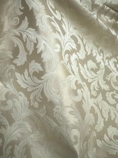 Champagne Damask Jacquard Brocade Fabric 116in. Sold By The Yard