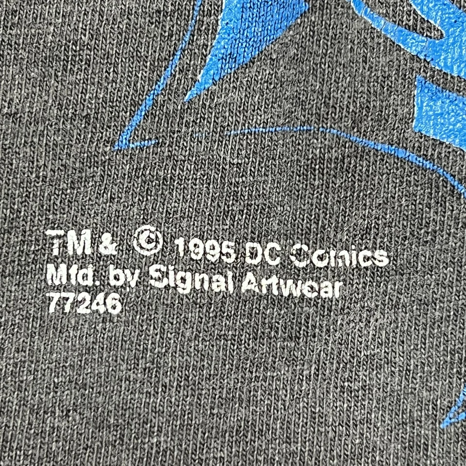 Vintage 1995 DC Comics Batman & Robin Graphic Double Sided T-Shirt Youth M/L - Image 3 of 4