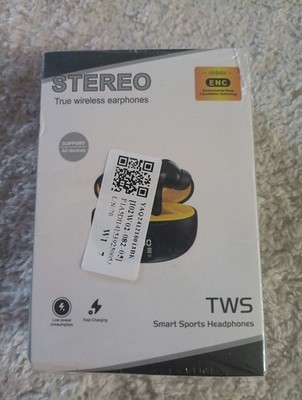 TWS Stereo True Wireless Earphones ENC Smart Sports Headphones - New Sealed