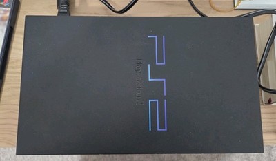 Sony PlayStation 2 Fat Black SCPH-5001 W OEM Controller, Cables, Plus Game