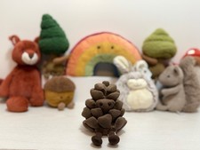 Jellycat Rare Retired Amuseables Pinecone, Brand New Without Tags, Genuine