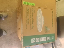 Lithonia High Bay Light 120V White 400W Integrated Led Switchable Ufo Hardwired