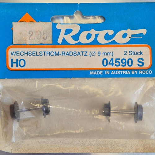 Roco H0 04590 S Juego de ruedas CA (9mm) 2 piezas accesorios en EMBALAJE ORIGINAL/2617 | Condition: Gebraucht
