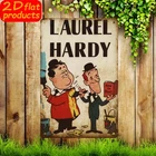Laurel & Hardy Cartoon Characters Tin Metal Signs Home Décor Vintage Comic Icons