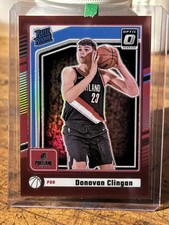 2024-25 Donruss Donovan Clingan Optic Rated Rookie P-223 Red Preview /25
