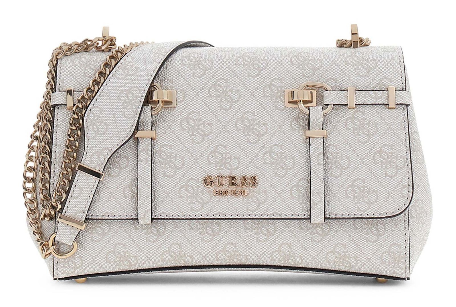 GUESS shoulder bag Leona Logo Convertible Xbody Flap Bone Logo