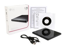 LG External CD/DVD Rewriter With M-Disc Mac  Surface Support Black - Model