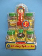 MELISSA  DOUG 11 PIECE BAKING SPICE SET READ  FREE SHIPPING 
