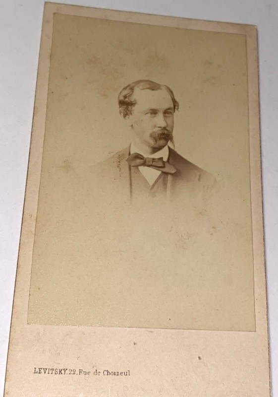 Rare Antique American Civil War Vet & Doctor Day Paris France Medical CDV Photo!