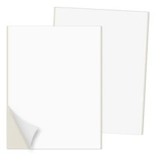 Sticker Printer Paper Shipping Labels Full Sheet with Self Adhesive, Square C...