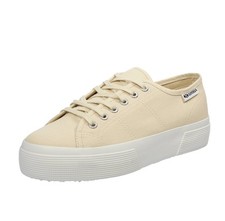 Superga 3740 - Sneakers Platform In Tessuto Beige - Taglia 39 [25cm] Scarpe