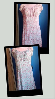 2x Orsay Kleid Damen Dress Damenkleid Paket Set Gr. 44 Rosa Blau Blumenmuster
