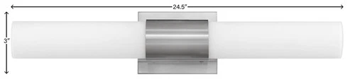 Hinkley Portia 24 1/2" Wide Brushed Nickel LED Bath Light - Picture 6 of 6