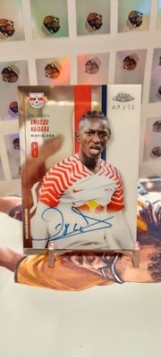 Amadou Haidara /75 oncard Auto Topps Chrome RB Red Bull Salzburg
