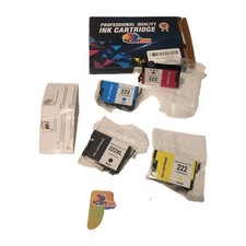 4 Pack T222XL 222 XL Replacement Ink Cartridge for WF-2960 XP-5200 Printer