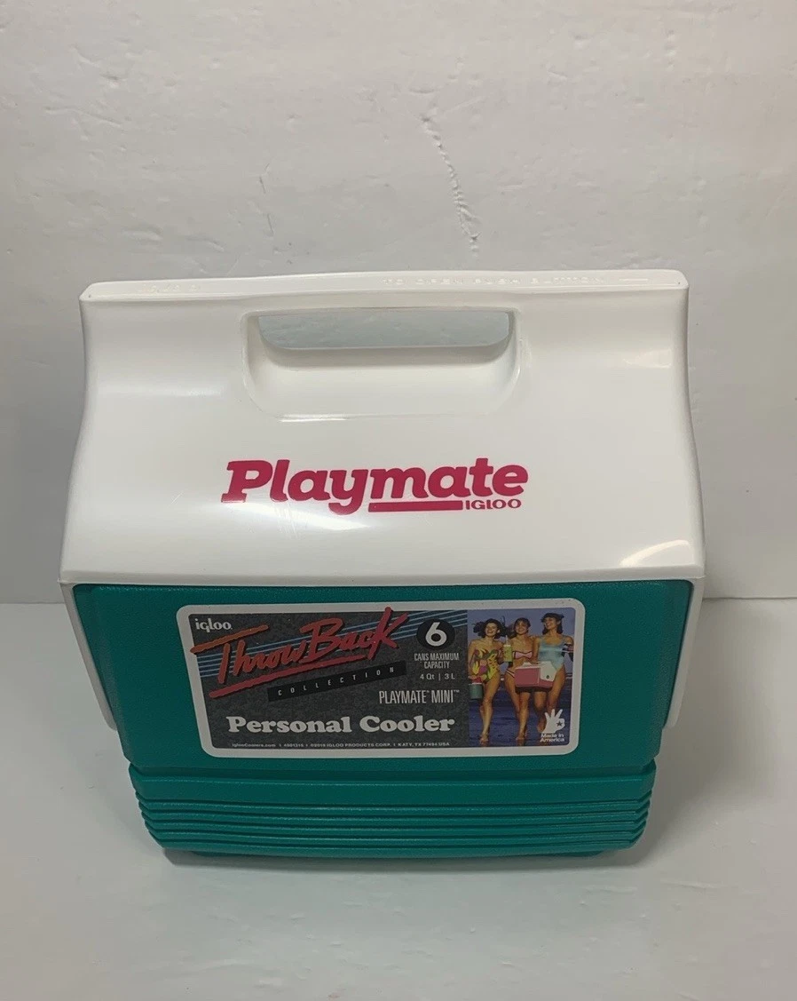 Igloo 6 Can 4 Qt Retro Playmate Hard Cooler Throwback Jade Green New