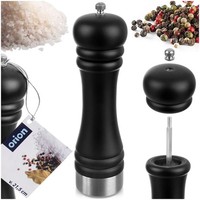 Neu Salz PfeffermüHle Holz 21.5Cm Schwarz Keramikmahlwerk GewüRzmüHle Manuell