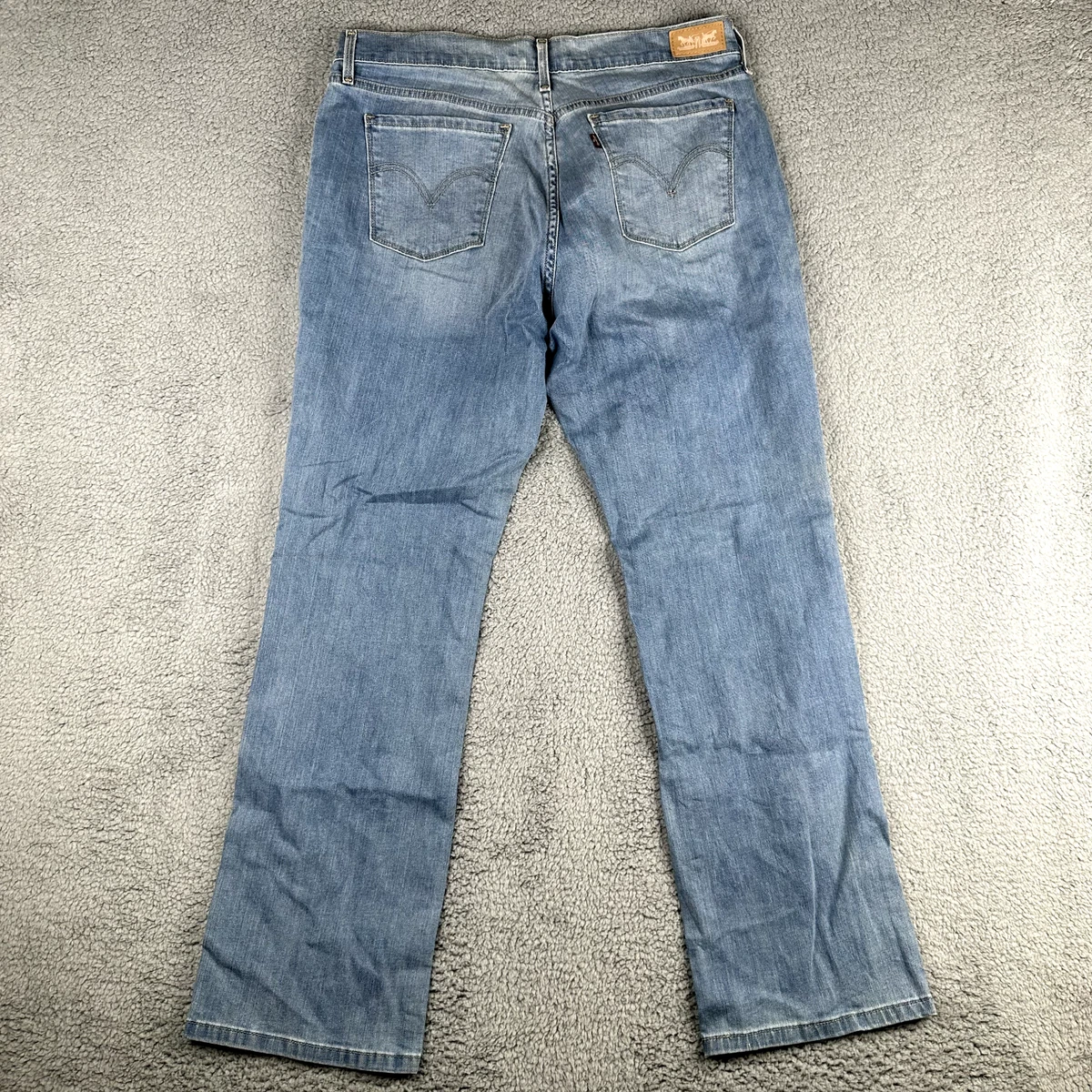 Levi's 505 Jeans Women's 14 Blue Straight Faded Medium