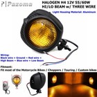 Motorcycle Vintage Sealed Beam H4 Headlight Head Lamp for Softail Chopper Bobber