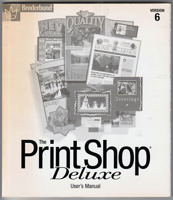 Print Shop Deluxe Version 6 Manual Eight CDs Clickart Clip Art