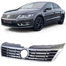 Kühlergrill Sportgrill Für VW CC Typ 358 2012-2017 Schwarz mit Chrom Leisten