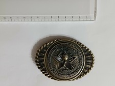 Vintage brass zodiac astrology belt buckle - Scorpio 9cm x 6cm