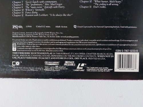 WHITE HUNTER Black Heart LaserDisc NTSC Version Originale Bon état - Photo 3/4