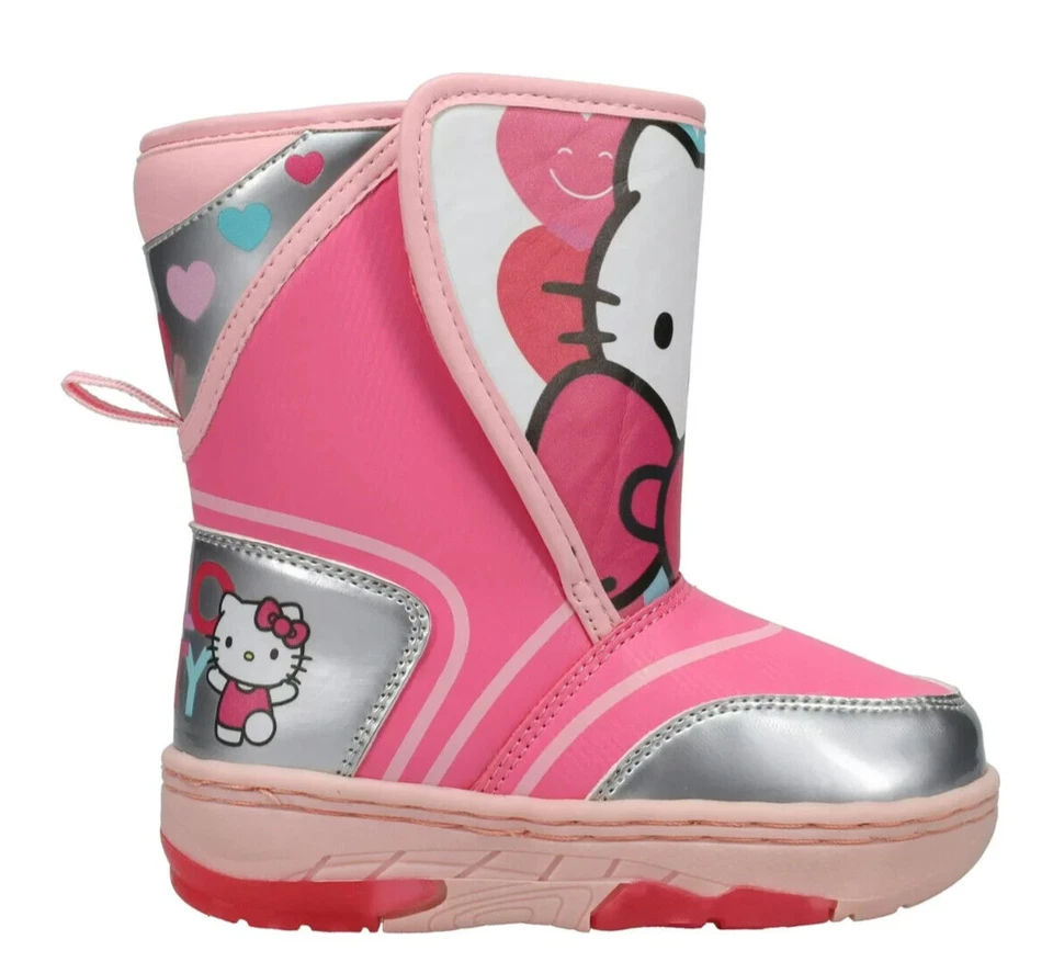 Botas de Nieve Hello Kitty Talla 7 8 9 10 11 o 12 Niñas Pequeñas Iluminadas NUEVAS Foto 2 de 4