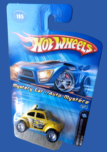 2005 Hot Wheels BAJA BUG VW BEETLE Mystery Car / Auto MysteryYellow 1:64 ERROR! - Picture 3 of 12