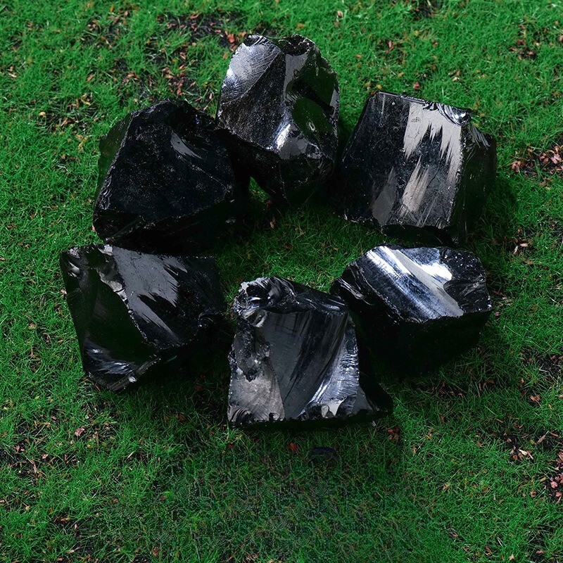 Raw Rough Obsidian Crystal Stone Chunk Healing Mineral Rocks Gifts 100g