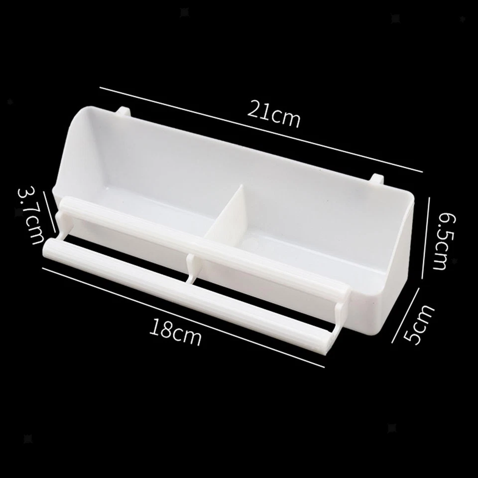 Bird Feeder Bird Food And Water Cup Plastic 2 Compartments Bird Hanging Bowl - Image 2 of 4