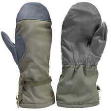 Original Germany army mittens cold weather winter OD faux fur liner windproof