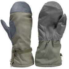 Original Germany army mittens cold weather winter OD faux fur liner windproof