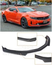 EOS For 19-Up Camaro RS SS | ZL1 Refresh PRIMER BLACK Front Bumper Lip Splitter