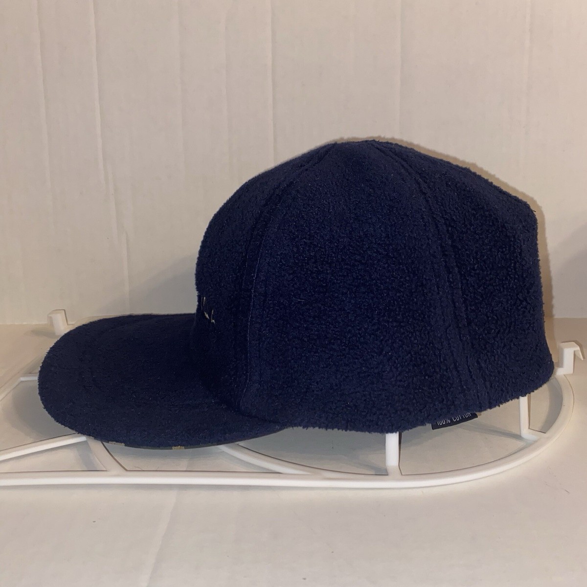 Vtg Nautica Reversible Fleece/Plaid Hat - OSFM View 2