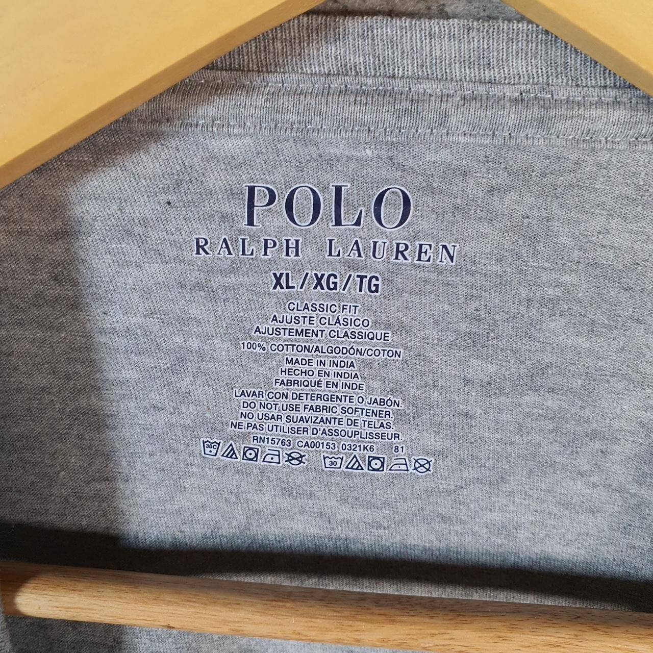 Polo Ralph Lauren vintage uomo XL grigia ricamata pony vestibilità classica