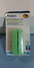 NEW AQUEON QUIET FLOW SPECIALTY FILTER PADS PHOSPHATE REMOVER 20/75 4 PACK
