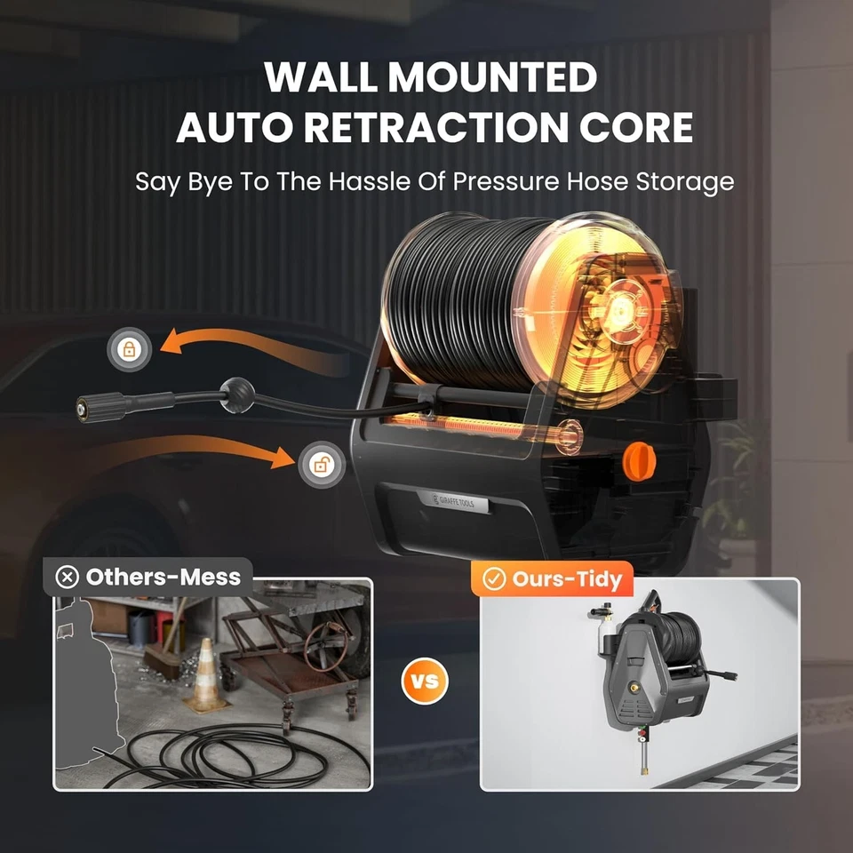 Giraffe Tools Electric Pressure Washer Power Washer with 100FT Hose Max 2900 PSI - Image 2 of 4