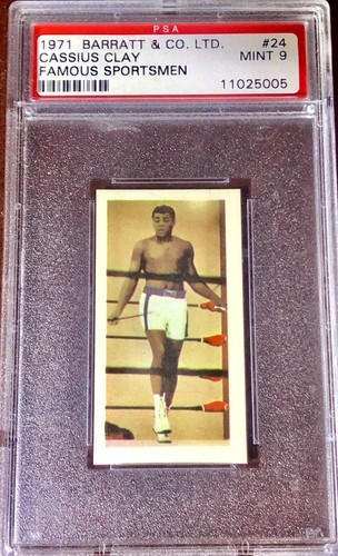 Cassius Clay Muhammad Ali 1971 Barratt GOLDFLAKE PSA 9 MiNT RARE ROOKIE card RC - Picture 3 of 8