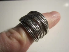 LIA SOPHIA RING WOVEN DESIGN - SIZE 7 1/2 - AG