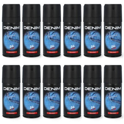 DENIM Original deo bodyspray Perfume direkt aus ITALY 12x 150ml 