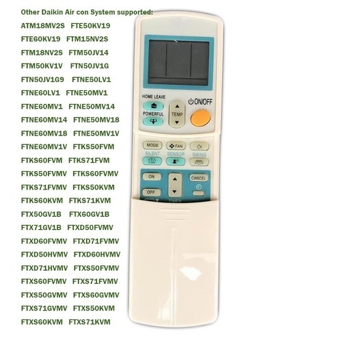 Remote Control For Daikin ARC433A2 ARC433A75 ARC433A87 ARC433A88 Air Conditioner - Picture 9 of 19