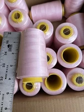 50 Big Spools Baby Pink Multi Purpose Serger Sewing Machine Threads T27 Quality